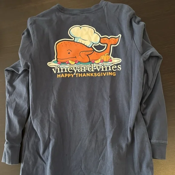 Vineyard Vines Blue Long Sleeve Tee - Picture 4 of 4